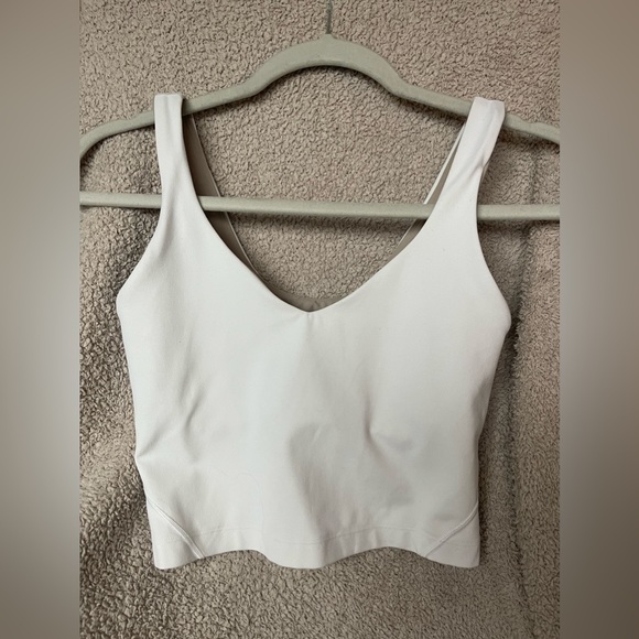Lululemon White Tank- size 2 - Picture 1 of 3